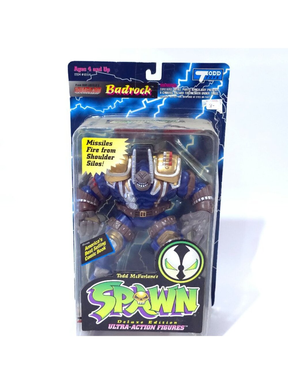 Spawn Deluxe Edition Badrock Ultra-Action Figure Todd Toys 1995 - Missiles Fire